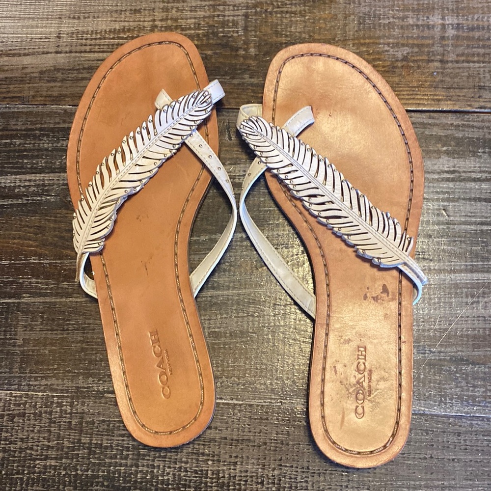 Coach sandals like new 7.5
